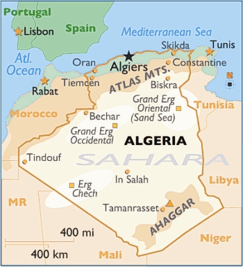 Map of Algeria