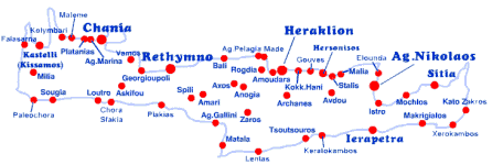 Map of Crete