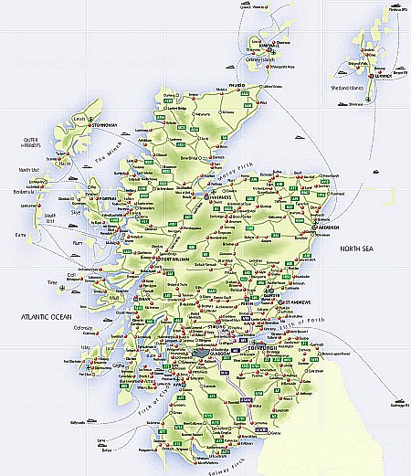 Map of Scotland